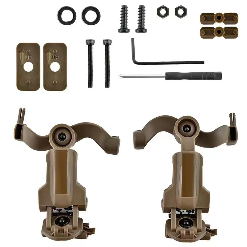New Helmet Headphone Bracket ARC Helmet Rail Adapter Helmet Headphone Rail Mounting Bracket Headphone Accessories