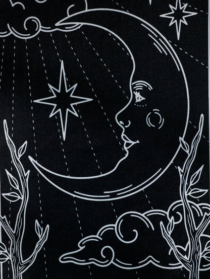 Black Sun Moon Tapestry Boho Bedroom Living Room Wall Decor Hanging Ornaments Aesthetic Room Decoration Crafts For Friend Gifts