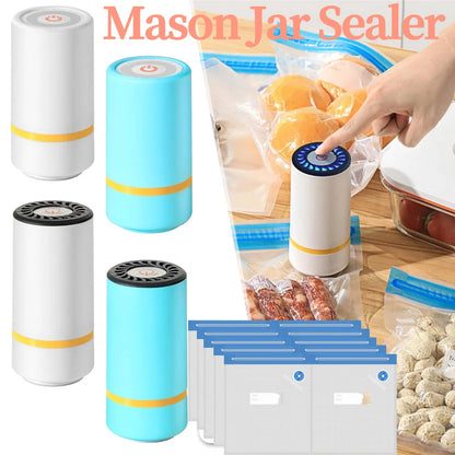 Universal Mason Jar Sealer Vacuum Kit BAP Free Vacuum Sealing Machine Food Storage Wear-Resistant for Wide Mouth Kitchen Gadgets